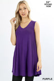 Tunic Tank w/ Pockets - ASST COLORS