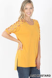 CRISS-CROSS SHOULDER TOP